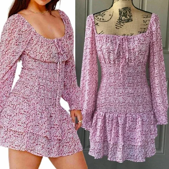 open lace back dress Powell Embroidered Mini Dress | White | Womens main image 1